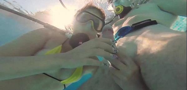  Candy Mike and Lizzy super hot underwater threesome